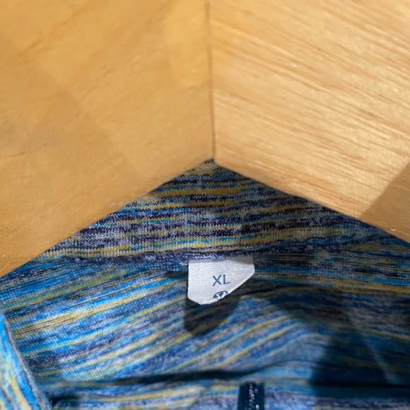 Lululemon Space Dye Camo Deep Navy Alberta Lake Surge Warm 1/2 Zip - Picture 5 of 5